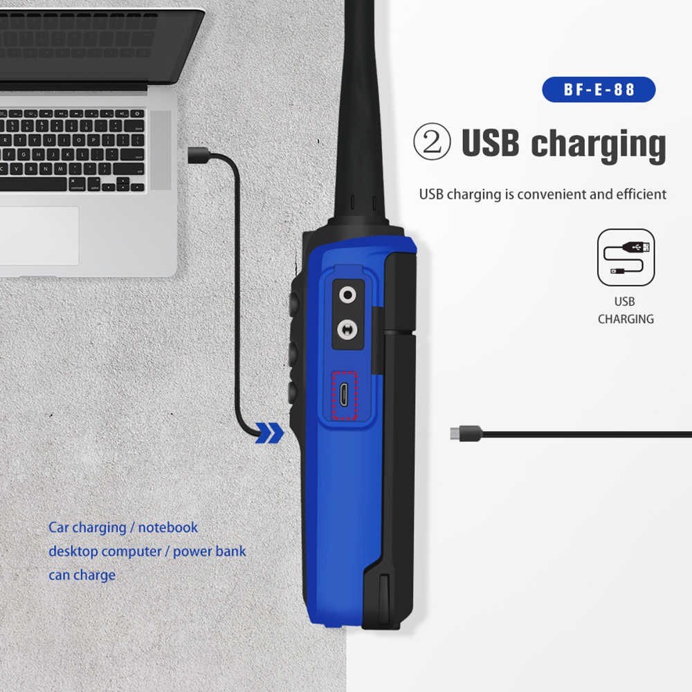 equipos profesionales - Radio Comunicacion Walkie Talkie Marca Baofeng E88 4