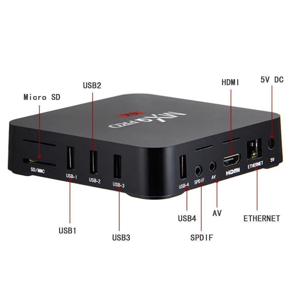 accesorios para electronica - Smart Tv Box 4k Ucd 3840x2160 Mxq Pro Convertidor 2