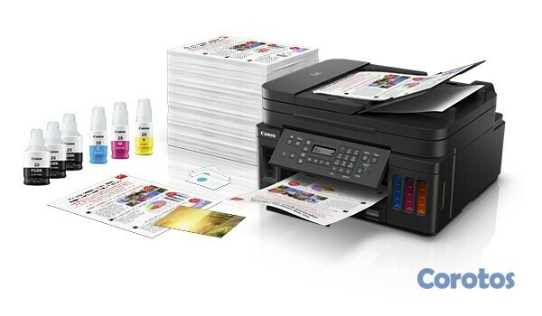 impresoras y scanners - MULTIFUNCIONAL CANON G7010  (IMPRIME, COPIA, ESCANEA, FAX), SISTEMA TINTA CONTIN 1