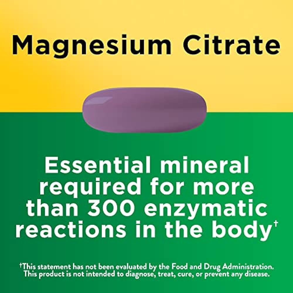 Salud y Equipamiento Médico - Citrato De Magnesio Nature Made 250 Mg, Suplemento Dietético 1
