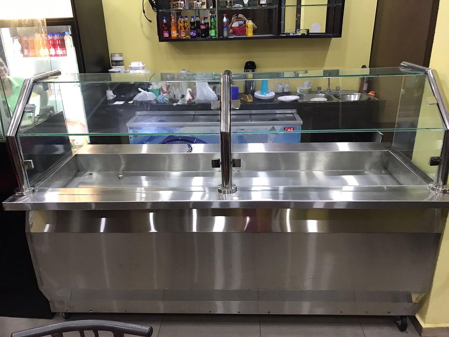 equipos profesionales - Exhibidor de comida baño María incluido 6 bandejas NUEVO 2