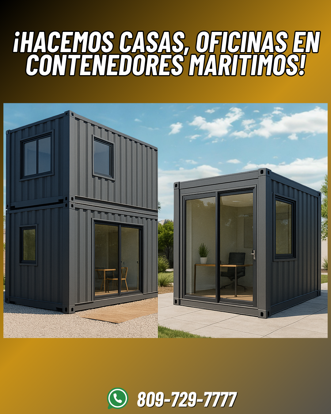oficinas y locales comerciales - Contenedores en casas y oficinas  1
