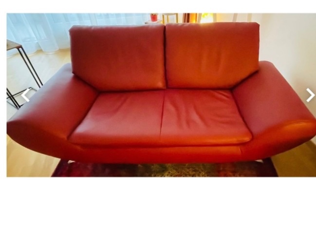muebles y colchones - Sofá de cuero. Importado.