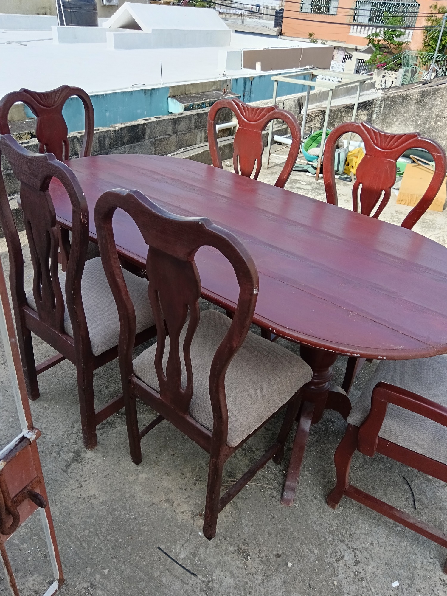 muebles y colchones - comedor en caoba 0