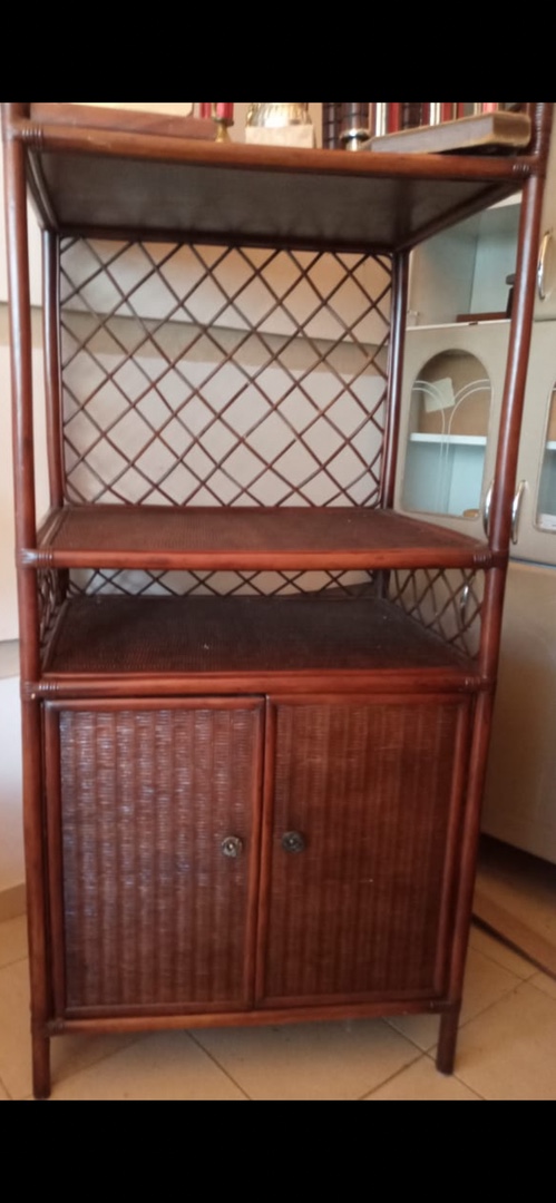 muebles y colchones - Estante en mimbre 