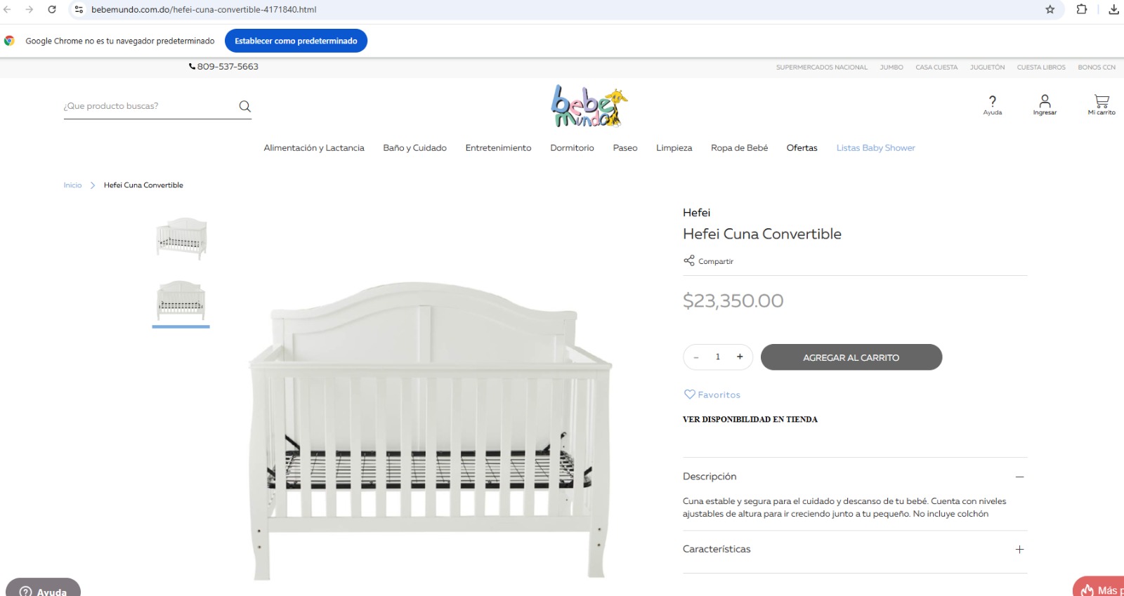 accesorios - Cuna Convertible 5 en 1 por RD$ 16 mil Nueva  3