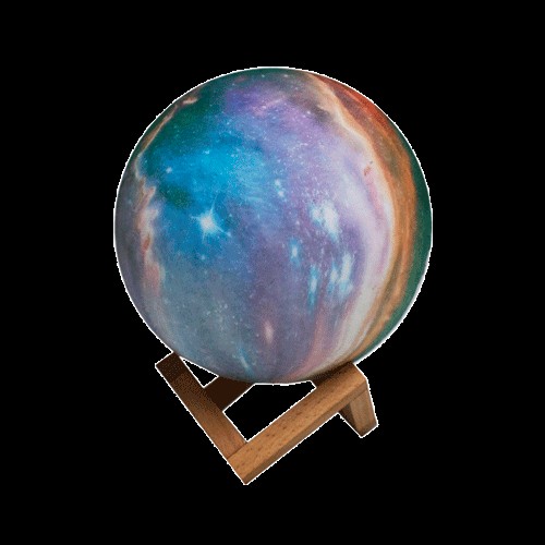 decoración y accesorios - Lampara Luna 3D Satelite Luz recargable multifunción Noche estrellas 3