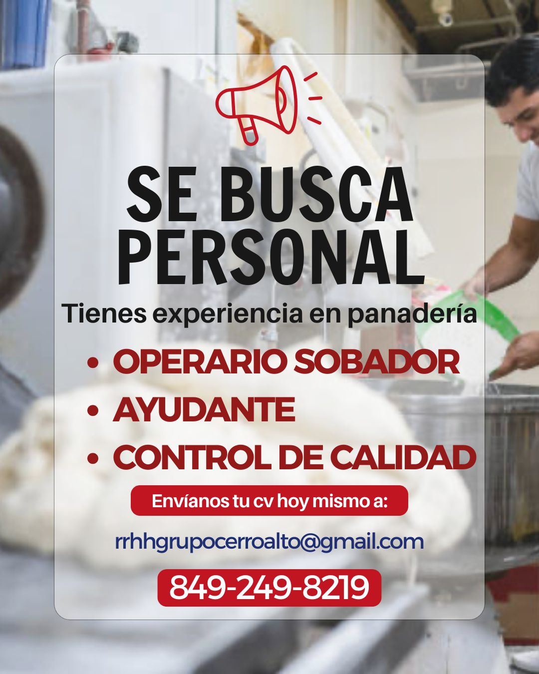 empleos disponibles - PERSONAL DE PRODUCCION