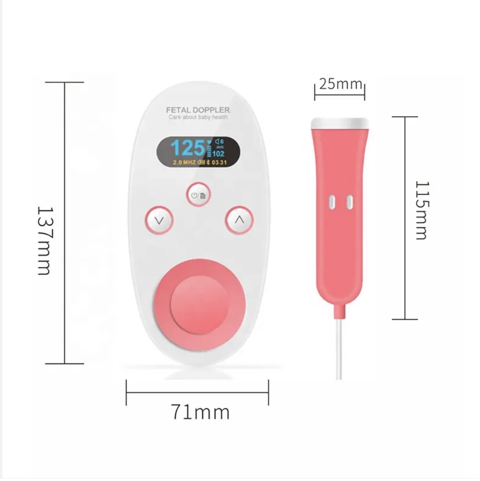 cuidado y nutricion - Doppler Detector ultrasónico frecuencia cardíaca fetal  2