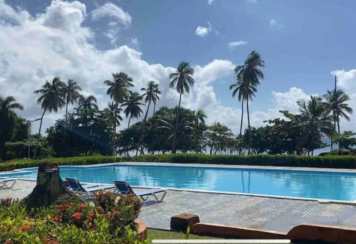 casas - Alquiler Villa Amueblada de 1 Habitación con Piscina, Los Róbalos, Samaná