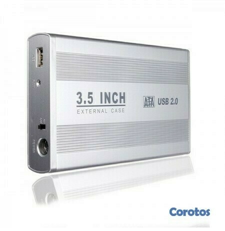 otros electronicos - Enclosure caja de disco duro externo de 3.5 a USB  de 2.0 2