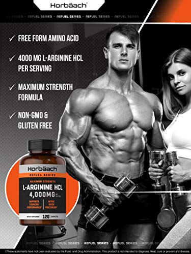 Salud y Equipamiento Médico - L Arginina 4000 Mg 120 Capsulas Por Horbaach 2