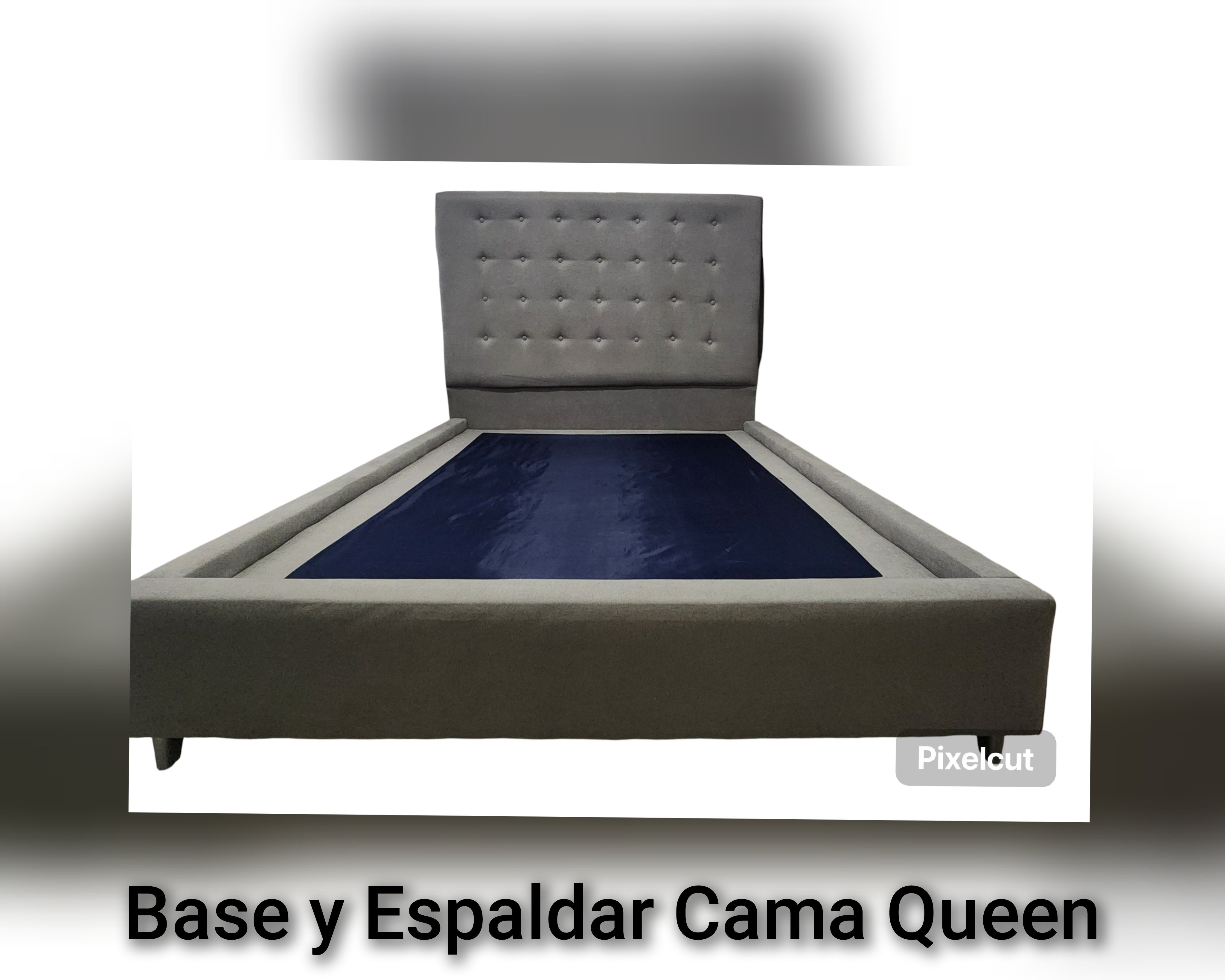 muebles y colchones - Base y espaldar cama queen 1