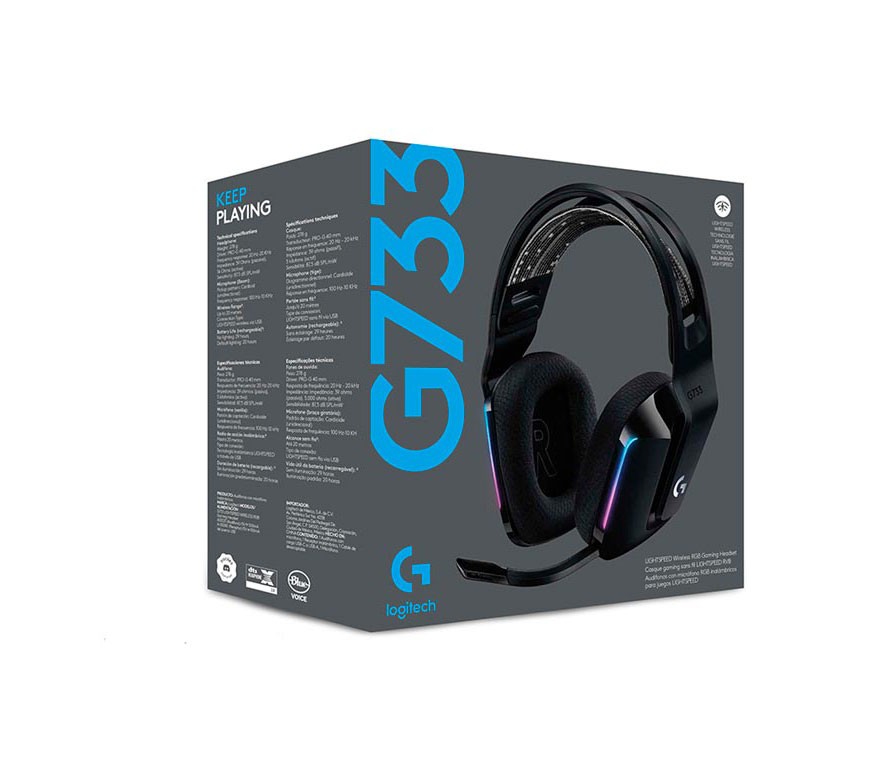 computadoras y laptops - AUDIFONO CON MICROFONO LOGITECH G733 LIGHTSPEED WIRELESS RGB GAMING HEADSET 2