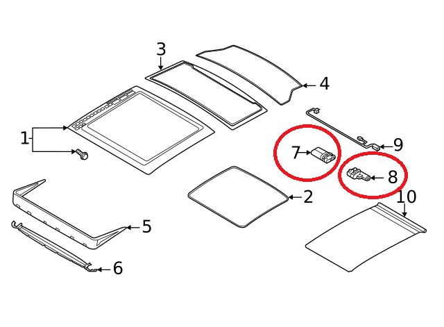 repuestos - Motores Sunroof (Techo Panorámico) Ford Escape 2018-2019 3
