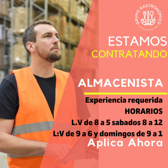 empleos disponibles - Almacenista