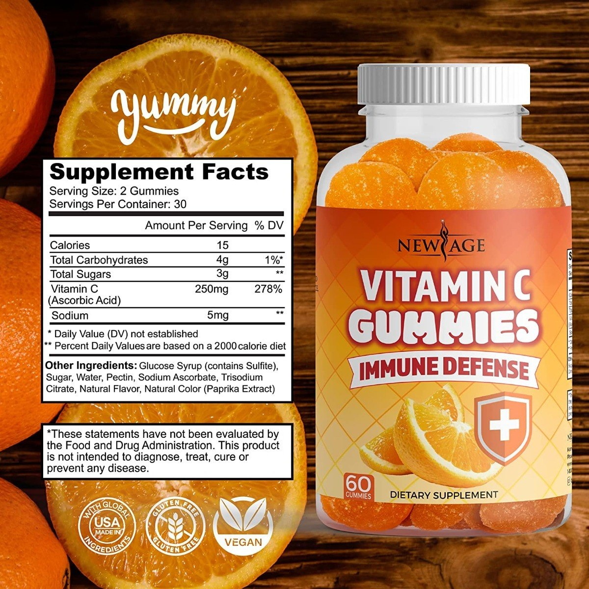 Salud y Equipamiento Médico - 120gum Set2 Vitamina C New Age - U - Unidad A $2499 1