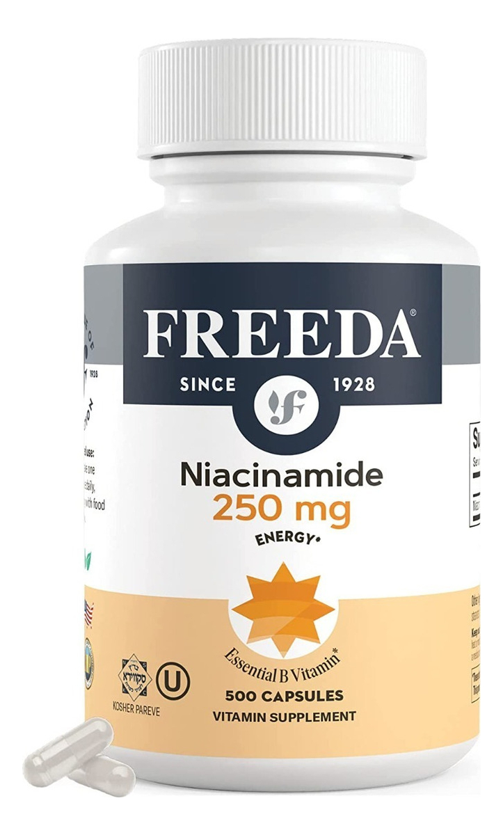 Salud y Equipamiento Médico - Niacinamida 500 Cápsulas Freeda - U - Unidad A $744 0