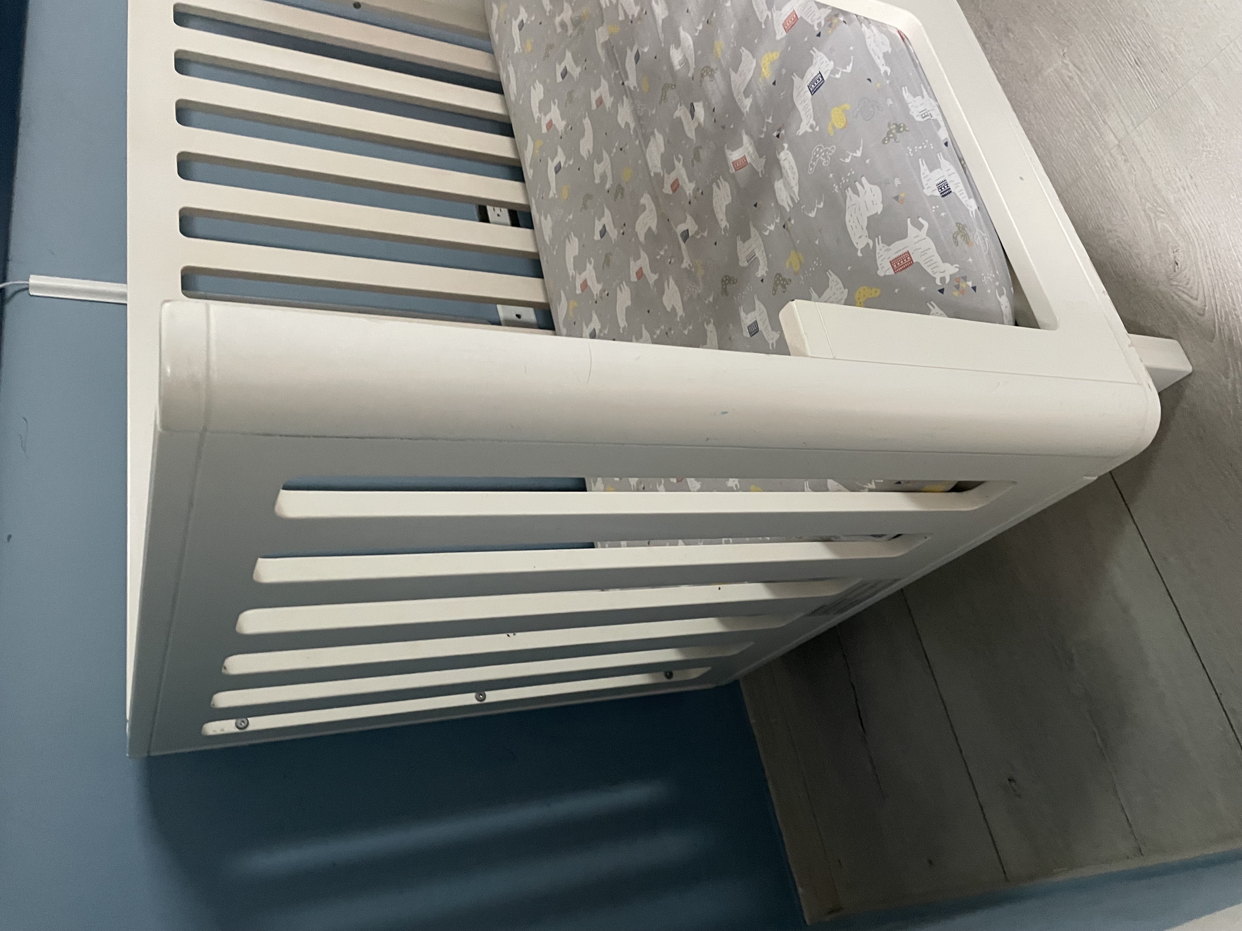 muebles - Cuna + Colchon Convertible en Camita con Baranda 4