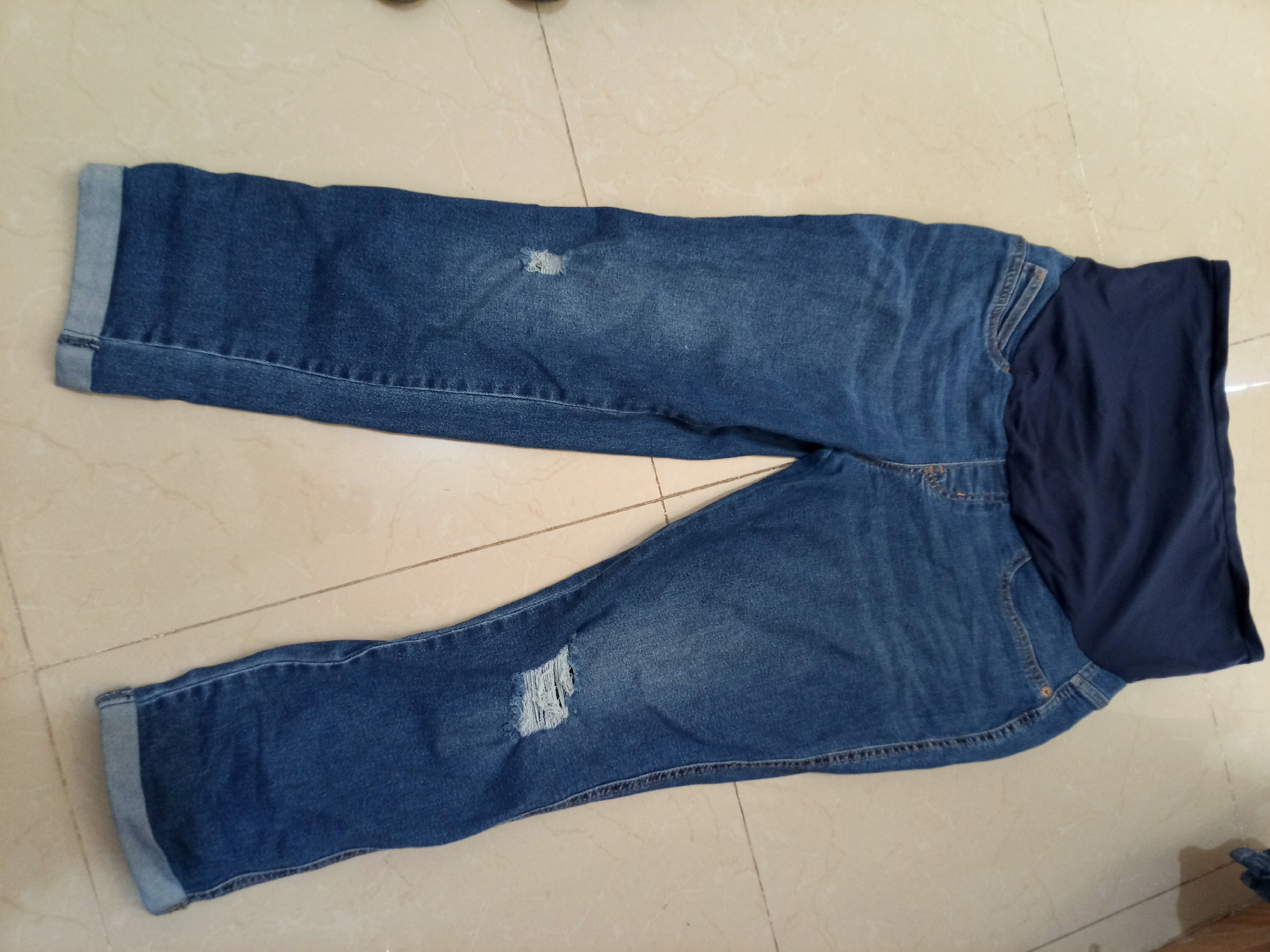 ropa para mujer - Pantalon Jean de maternidad, cómodo. 0