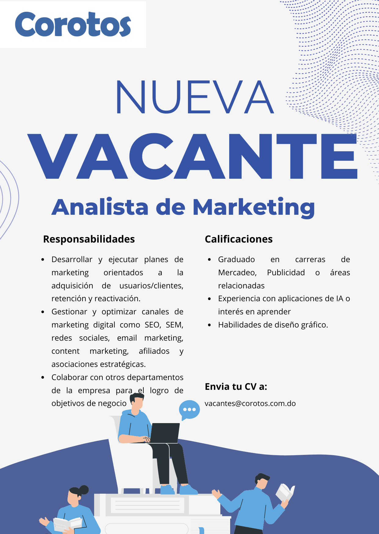 empleos disponibles - Analista de Marketing