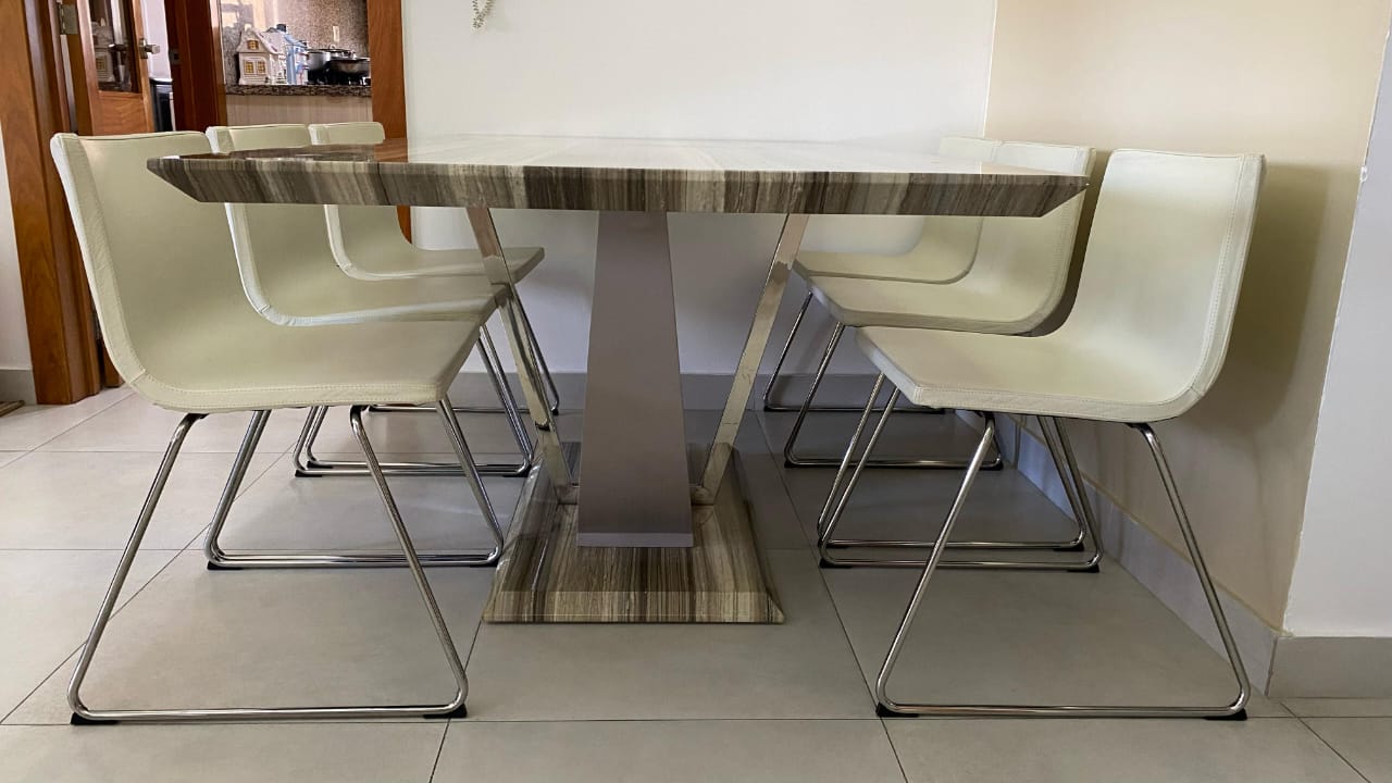 muebles y colchones - JUEGO DE COMEDOR DE 6 SILLAS.  6