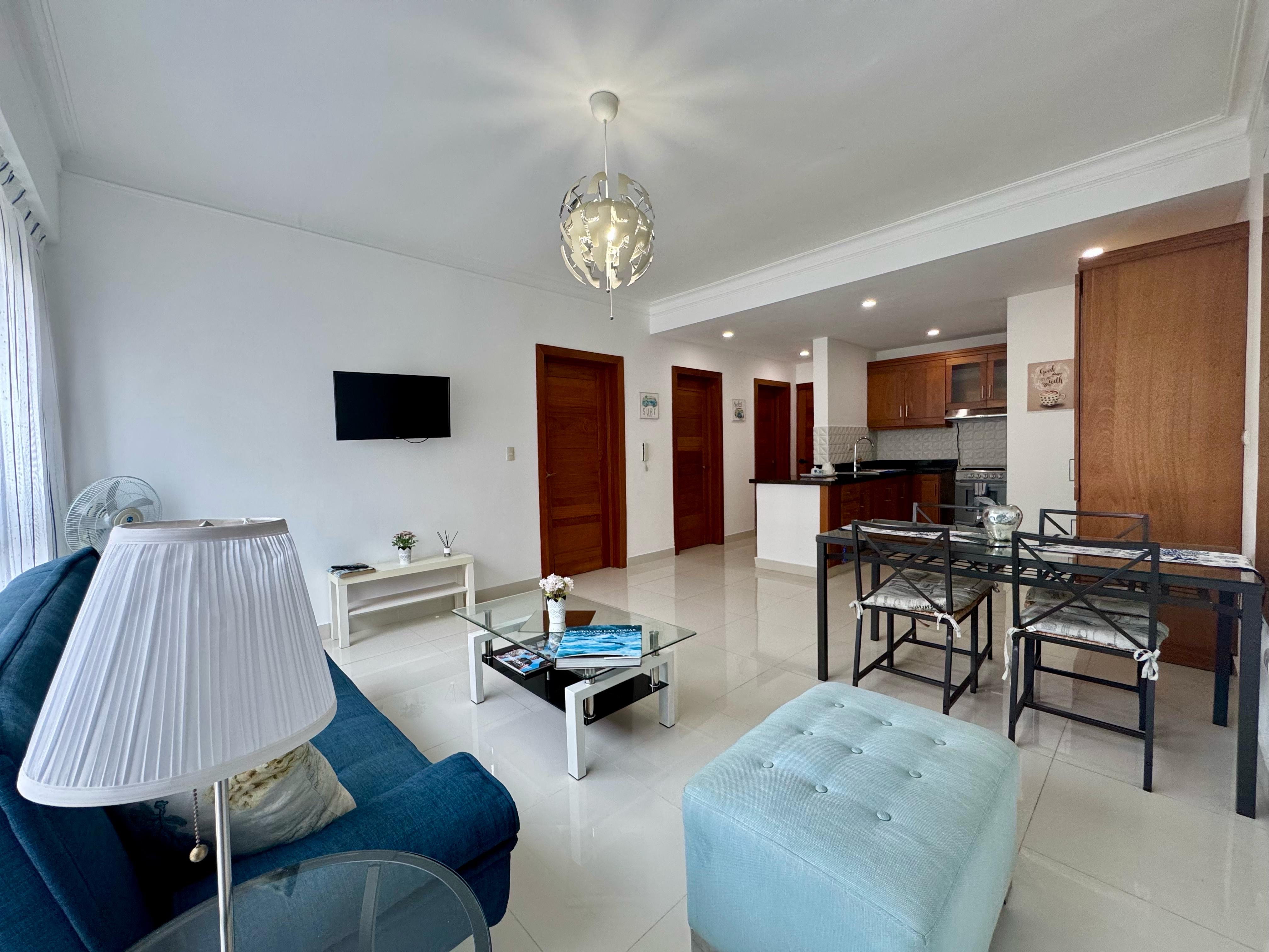 apartamentos - Apartamento amueblado en El Millón de 1 habitación  2