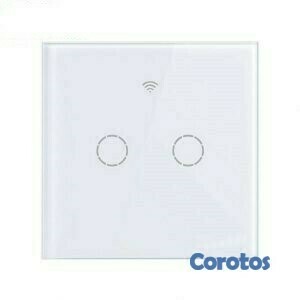 accesorios para electronica - Interruptor tactil WIFI 2 conectores, contecta con Alexa,  no usa neutro
 1