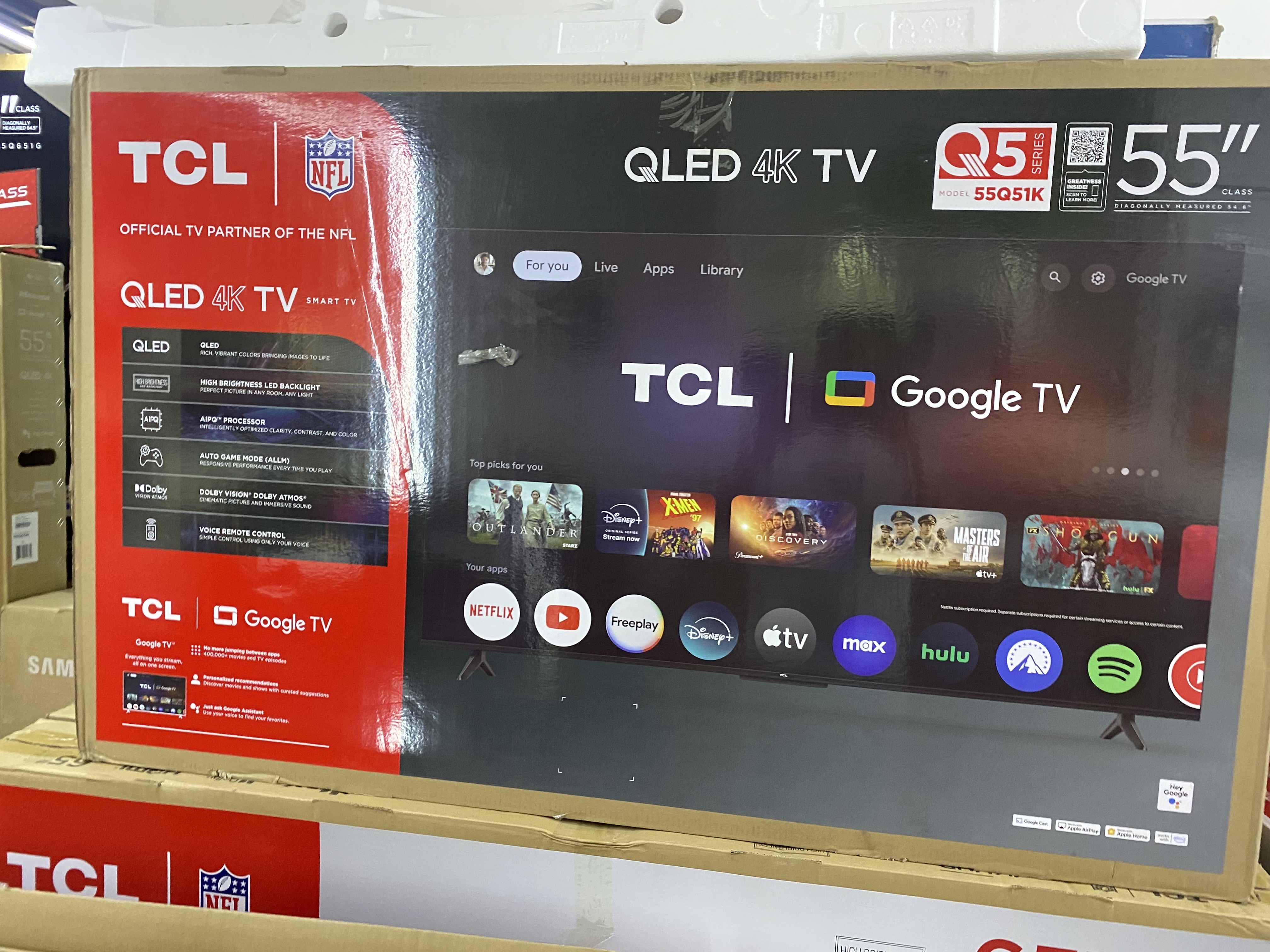 tv - TCL QLed 55 pulg 4k Google tv 2025 0