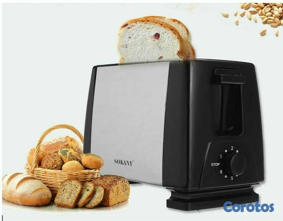 cocina - Tostadora eléctrica de 2 rebanadas de calefacción rápida automática 2