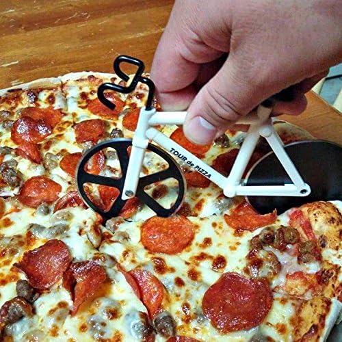 cocina - Cortador de pizza en forma de bicicleta  0