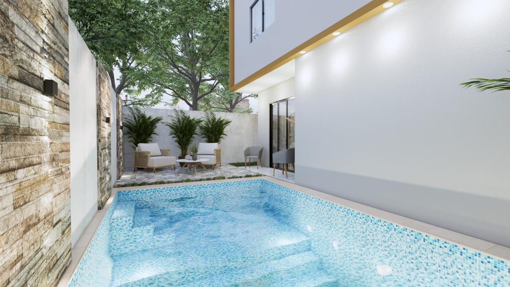 casas - Venta de casa con piscina en la autopista de san Isidro reserva con 3000usd 2