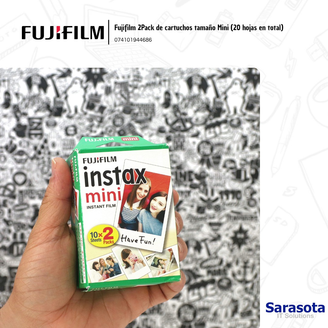 accesorios para electronica - Instax mini 2 pack de cartuchos de 10 fotos 