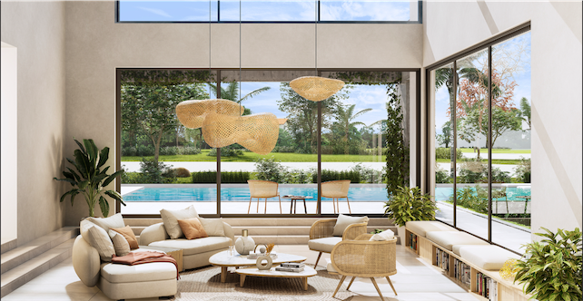 casas vacacionales y villas - Venta de villas en la mejor zona de cap cana con piscina y Jacuzzi de 2,846mts 4