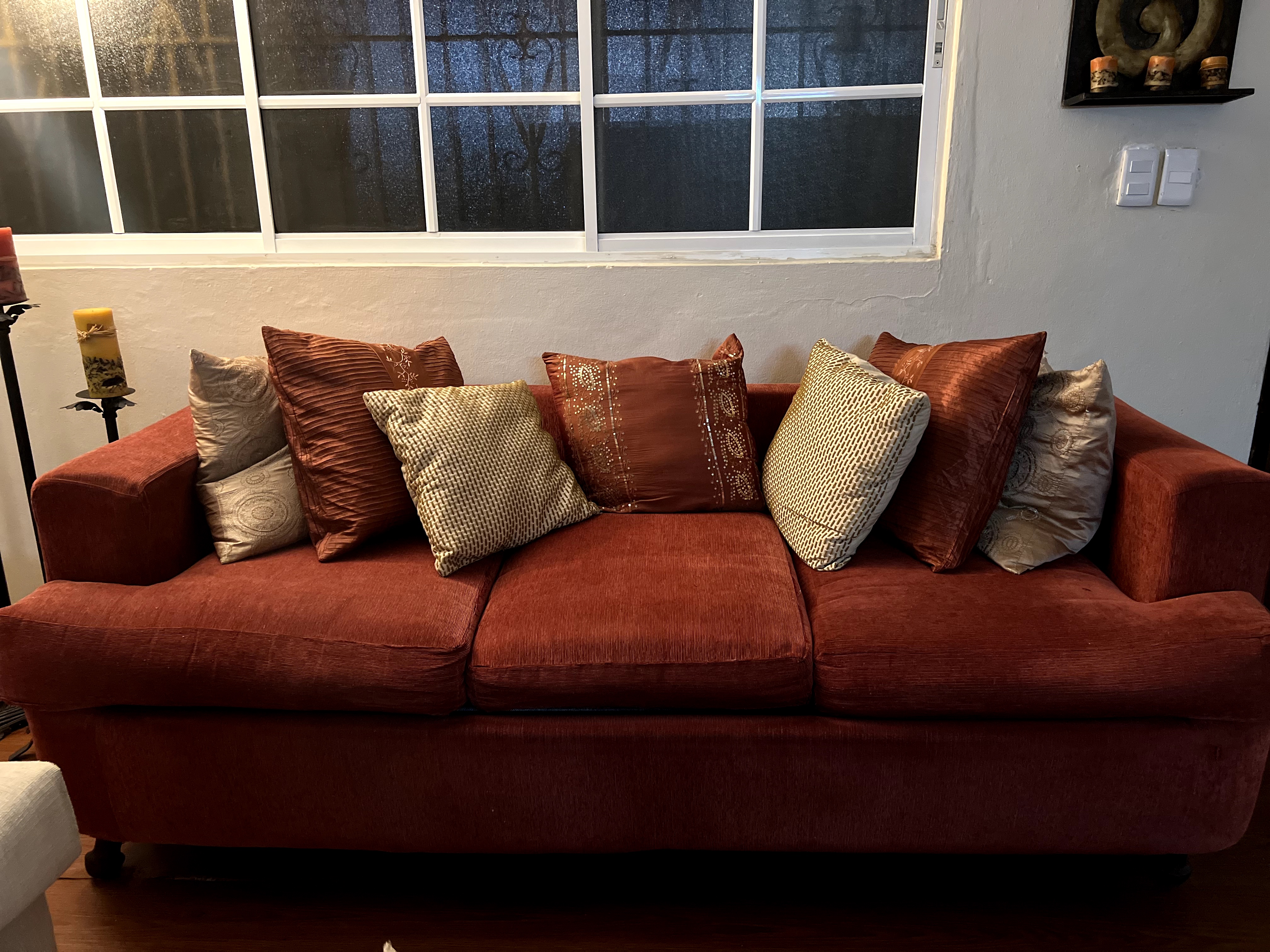 muebles y colchones - Mueble Rojo Vino de Tres 