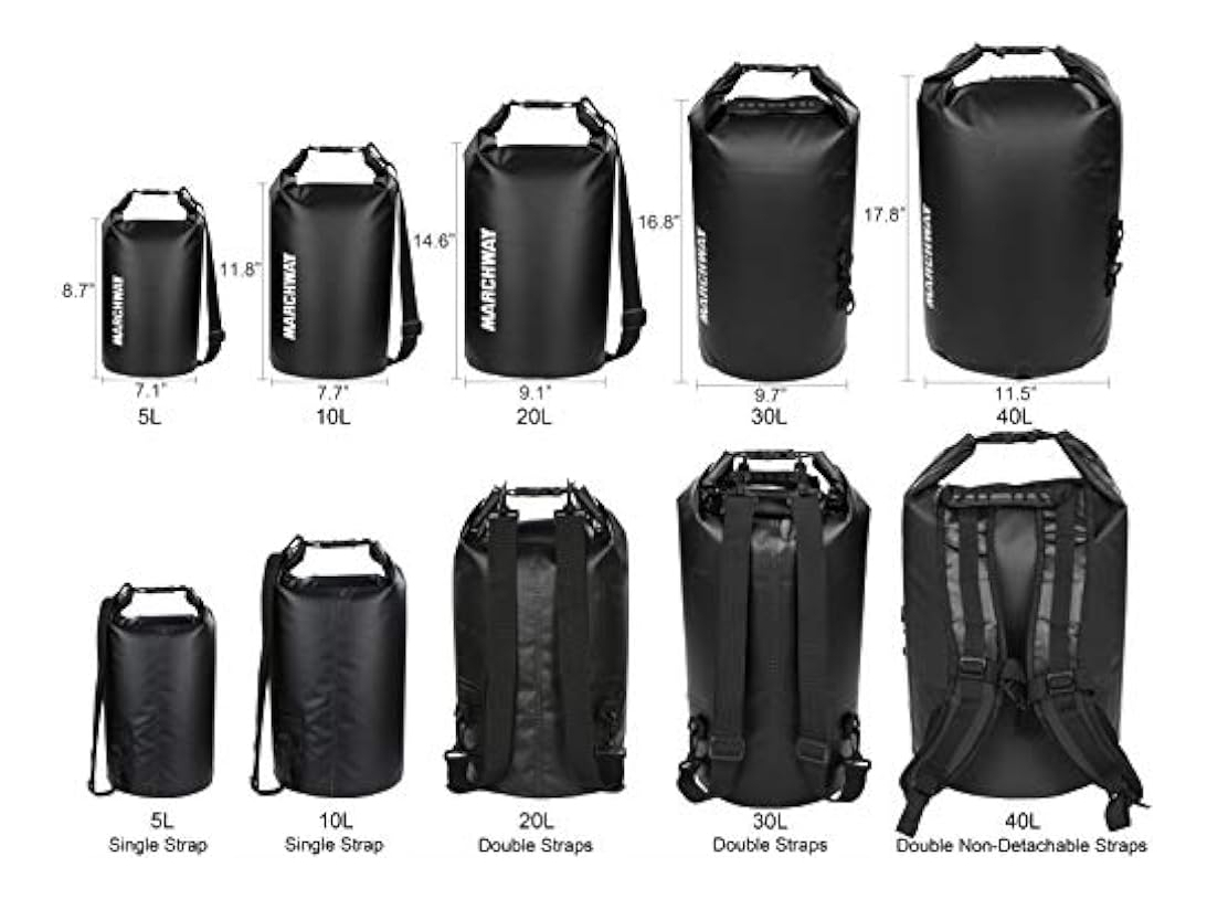 Salud y Equipamiento Médico - Bolsa De Secado Impermeable Flotante 40 L  Marchway  Saco Co 1