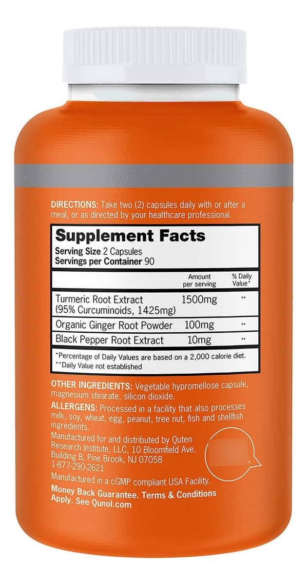 Salud y Equipamiento Médico - Cúrcuma Turmeric Qunol 1500 Mg 1