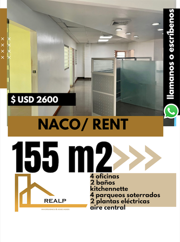 oficinas y locales comerciales - Oficina en torre corporativa 155m 0