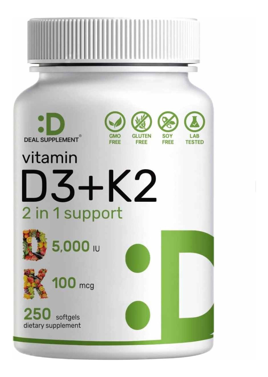Salud y Equipamiento Médico - Vitamina D3 Con K2 250caps Deal
