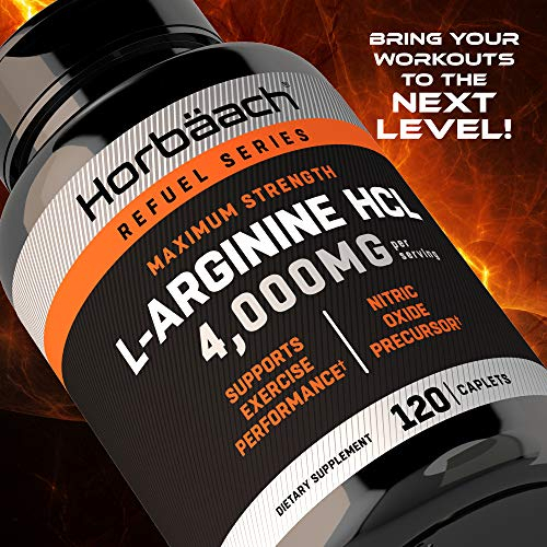 Salud y Equipamiento Médico - L Arginina 4000 Mg 120 Capsulas Por Horbaach 4