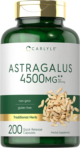 Salud y Equipamiento Médico - Raiz De Astragalo 4500mg 200 capsulas Carlyle 0