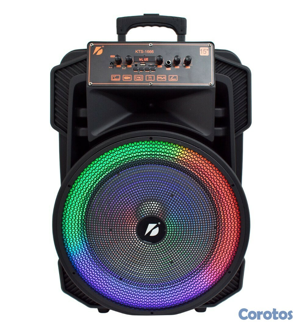 otros electronicos - Bocina Bluetooth de 15 pulgadas con asa y ruedas para su facil transporte y micr 1