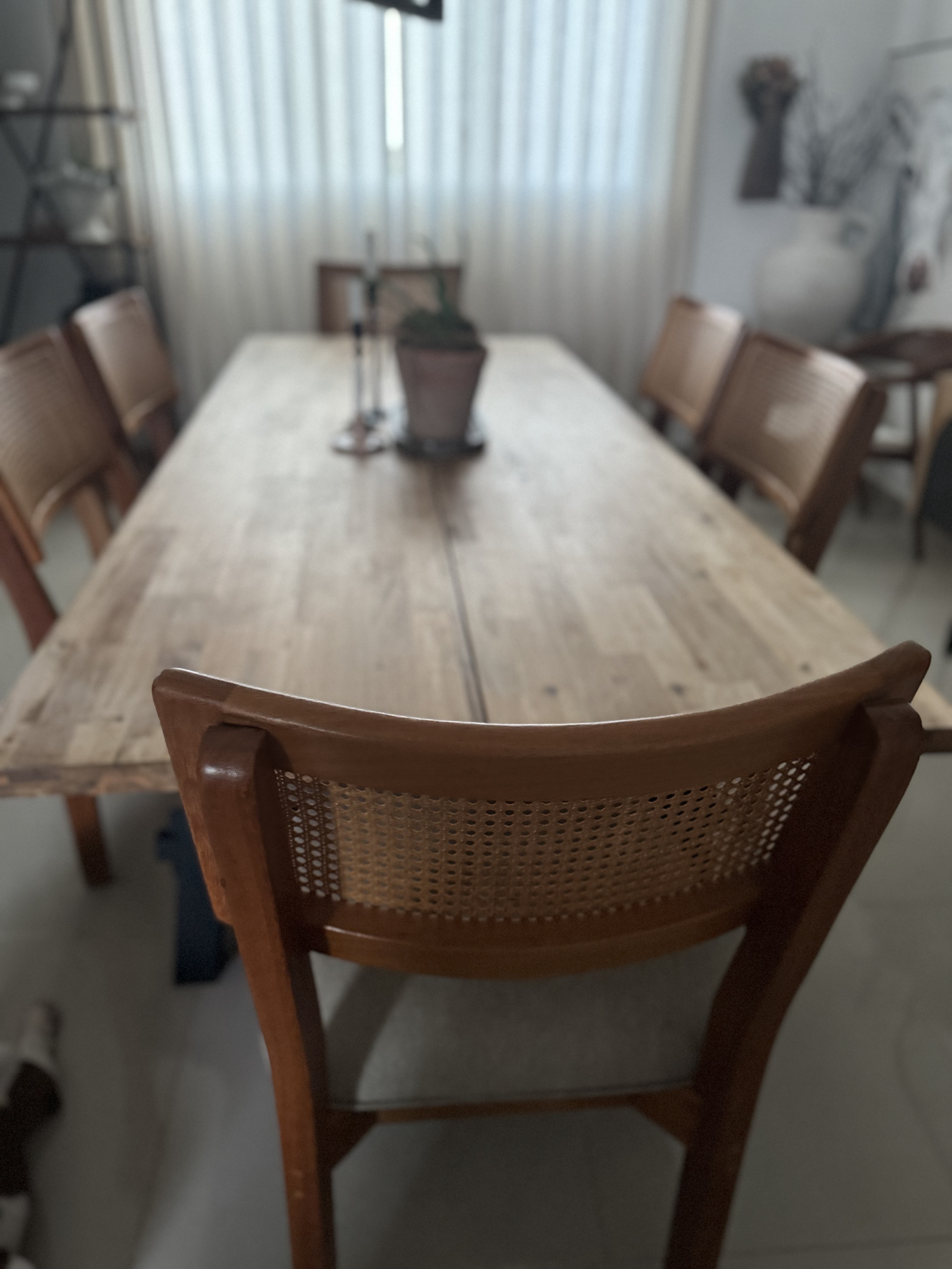 muebles y colchones - Sillas de comedor en roble y pajilla  3
