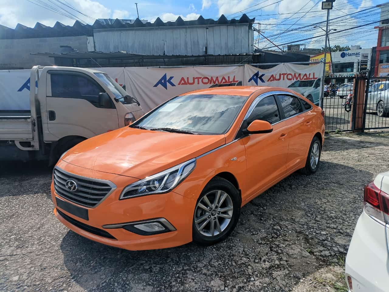 carros - HYUNDAI SONATA LF 2018 NARANJA 4