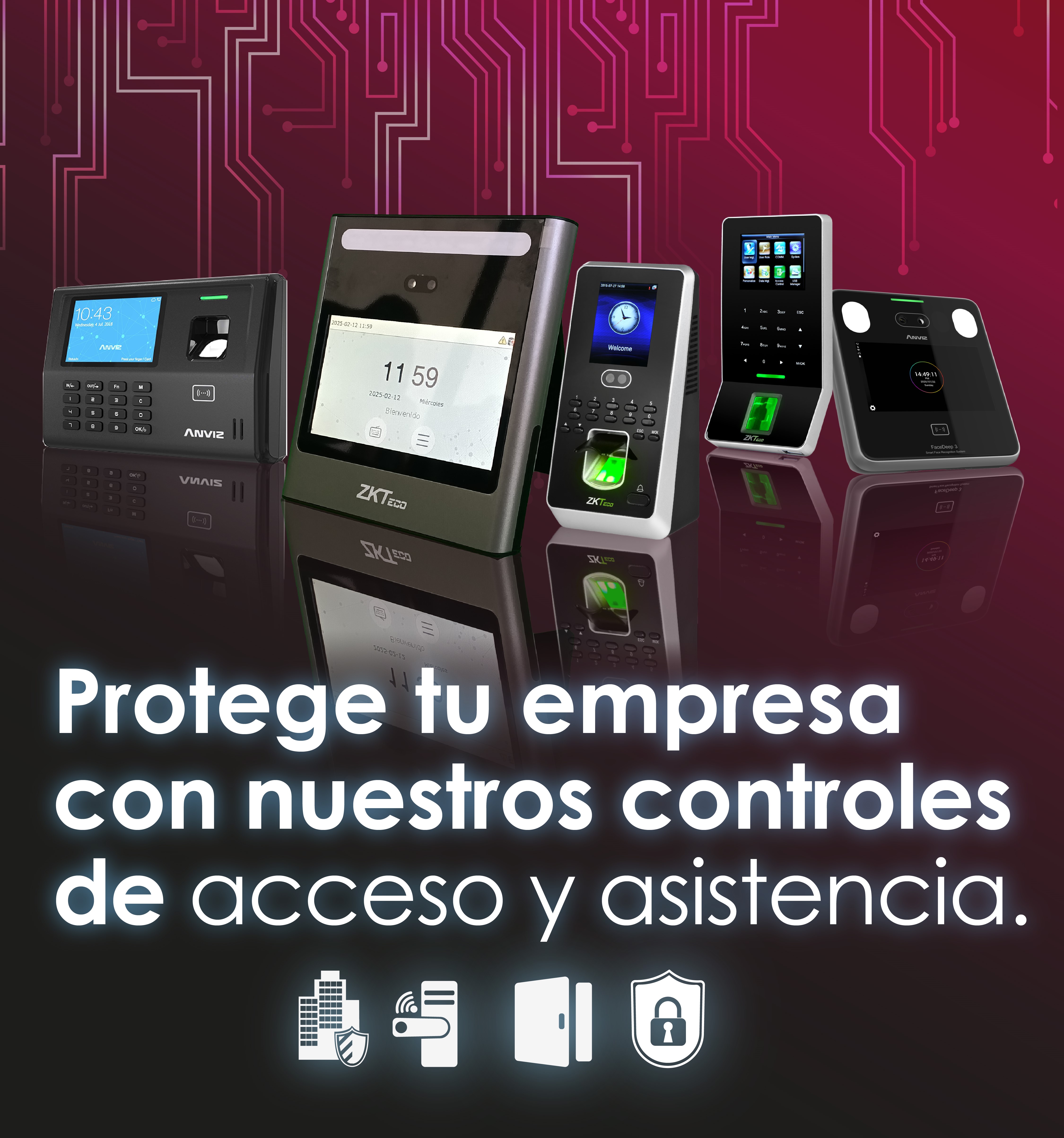 equipos profesionales - Controles de acceso y asistencia en RD