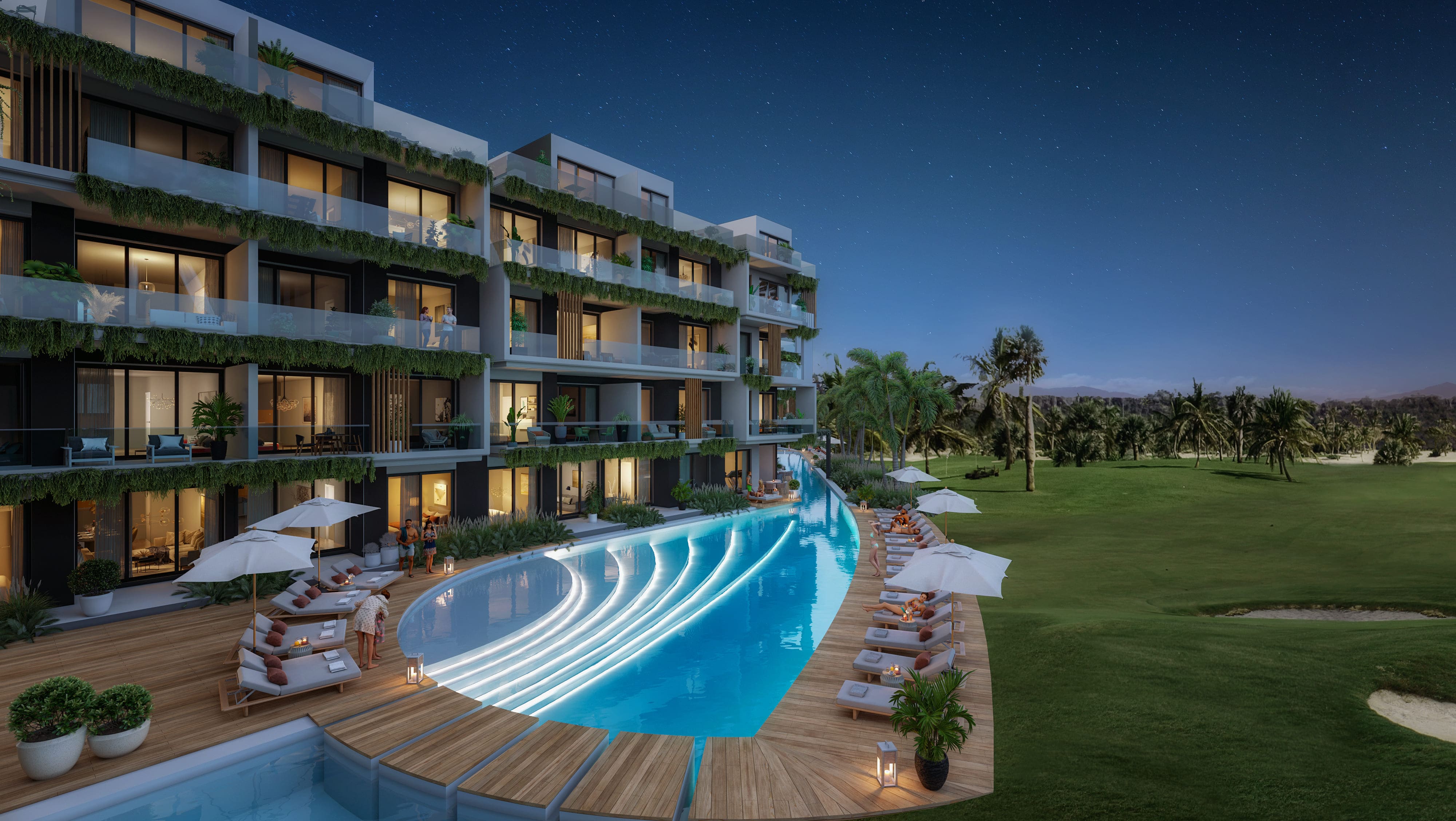 apartamentos - Apartamento en venta amueblado en Cap Cana de 1  8