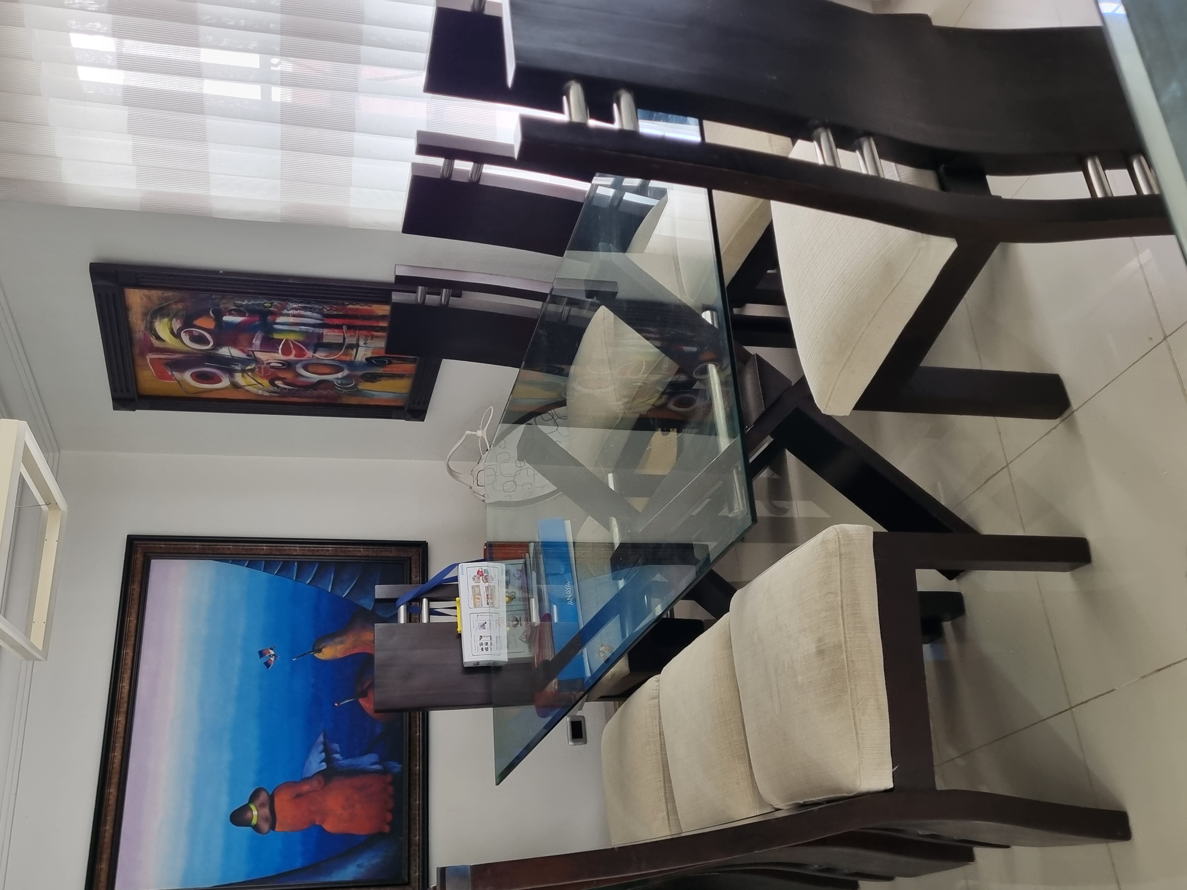 muebles y colchones - comedor de 8 sillas usado andiroba 0