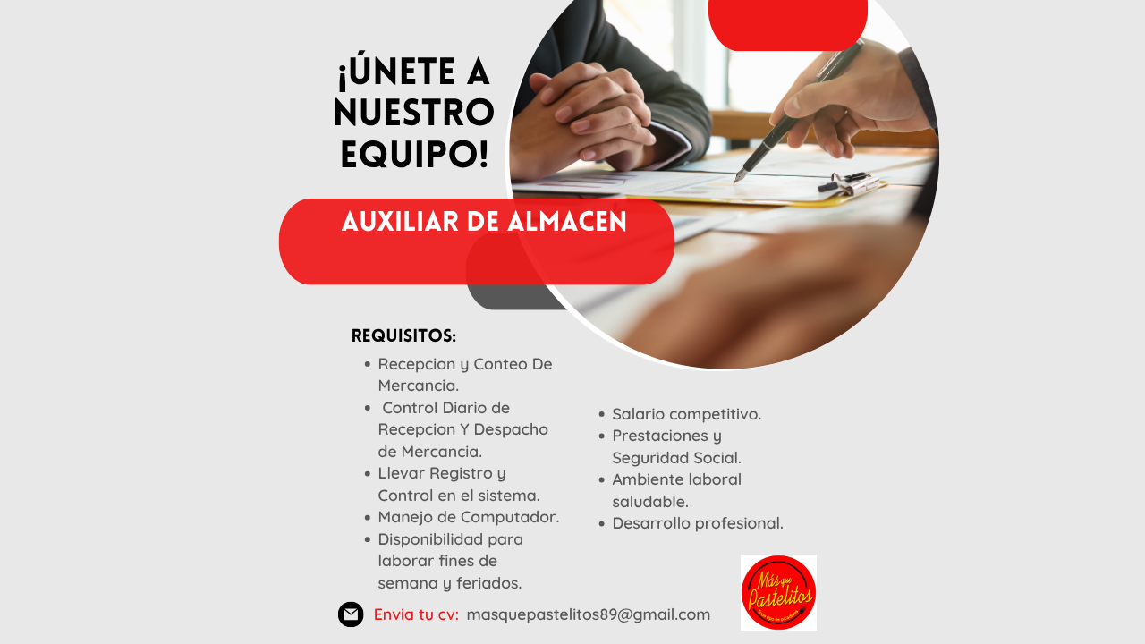 empleos disponibles - Encargado de Almacen 0
