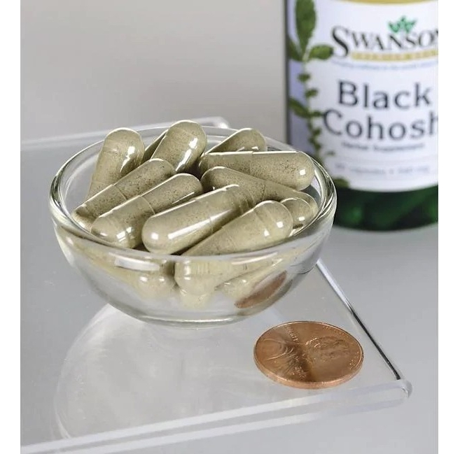 Salud y Equipamiento Médico - Hierba Negra  Black Cohosh 540mg 60 Cápsulas Swanson 2
