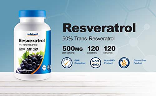 Salud y Equipamiento Médico - Resveratrol 0.017 Onzas; 120 Capsulas 3